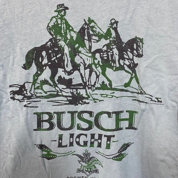 Junk Food Clothing Busch Light Vintage-Style T-Shirt Small - Picture 2 of 4